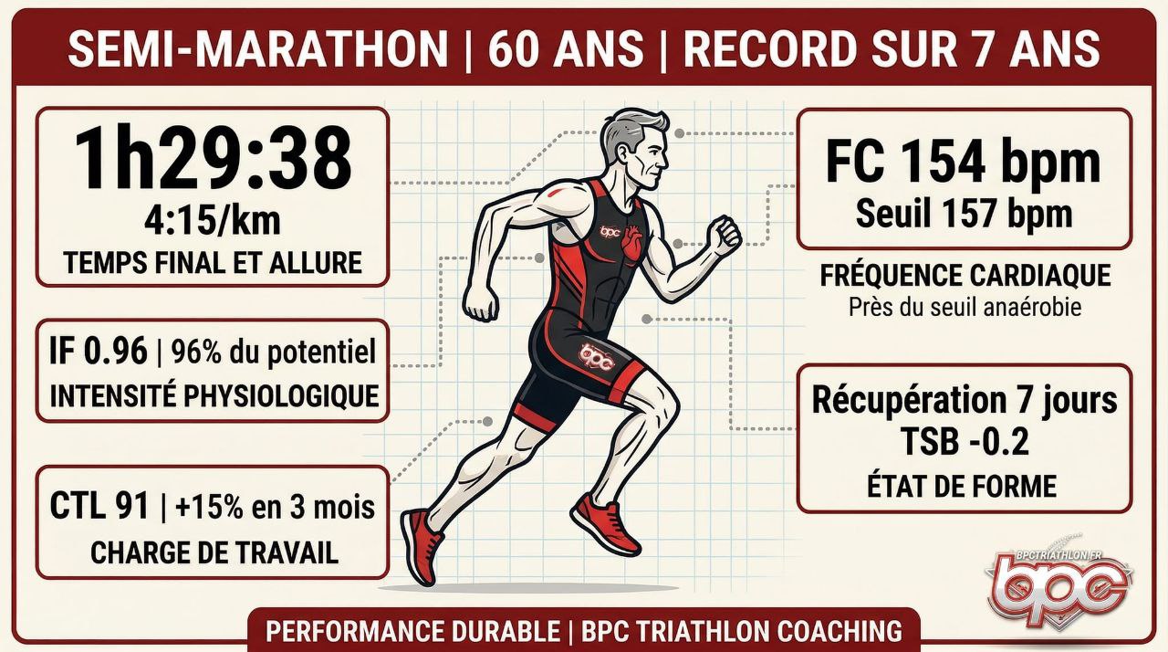 Capture des données de course de Philippe G. sur semi-marathon