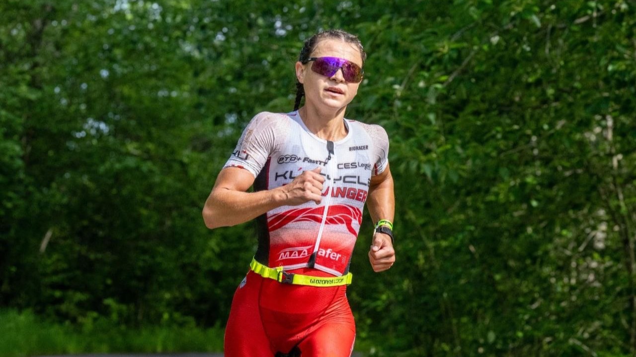 Aurélia Boulanger en course à pied sur format 70.3