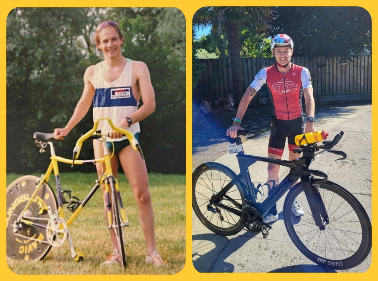 Philippe G., 30 ans de triathlon : Avant / Après